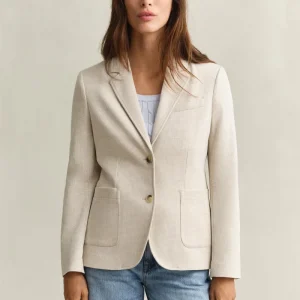 Slim Fit Piqué Blazer
