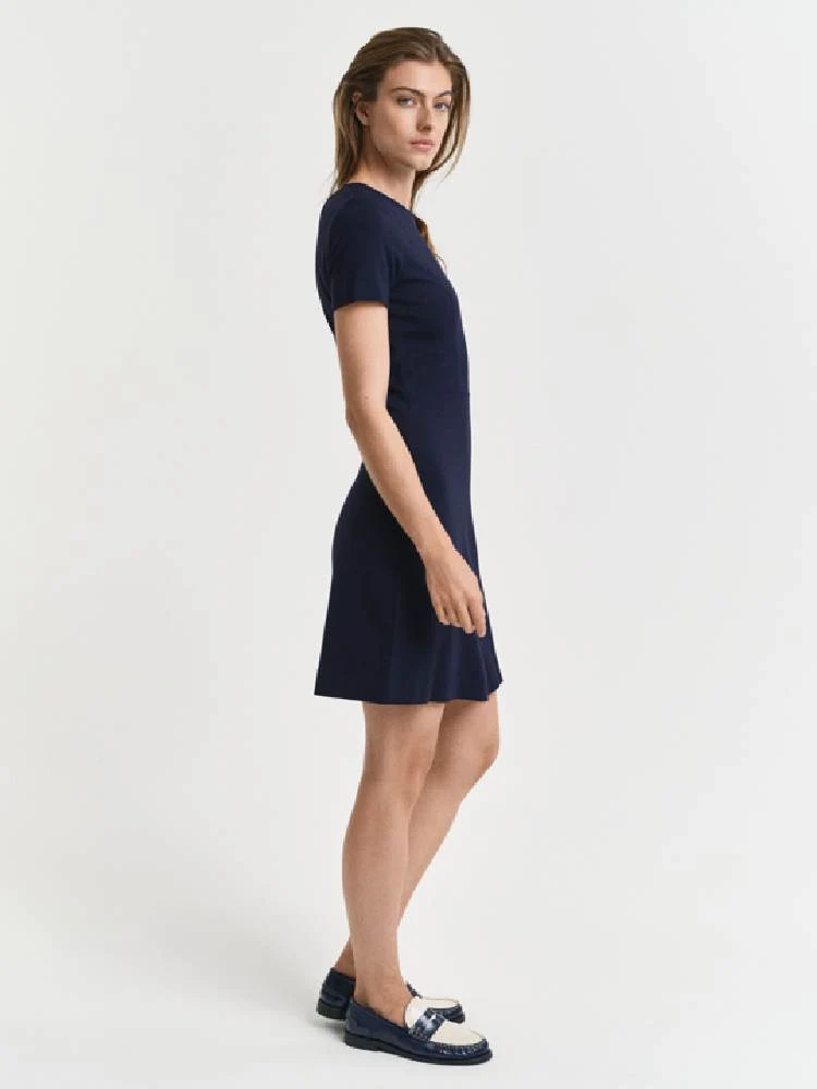 FIT AND FLARE SS JERSEY DRESS - Image 5