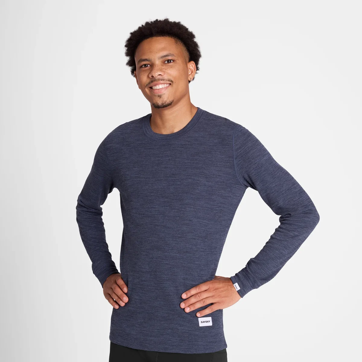 BLAZE MERINO LONGSLEEVE | BLUE - Image 2