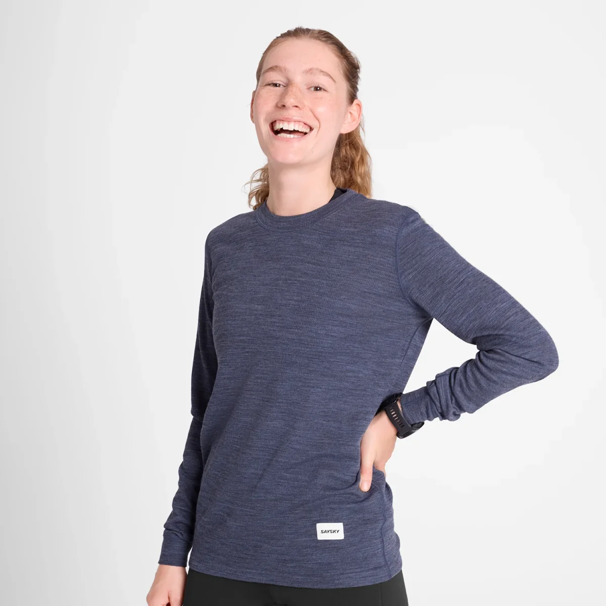 BLAZE MERINO LONGSLEEVE | BLUE - Image 5