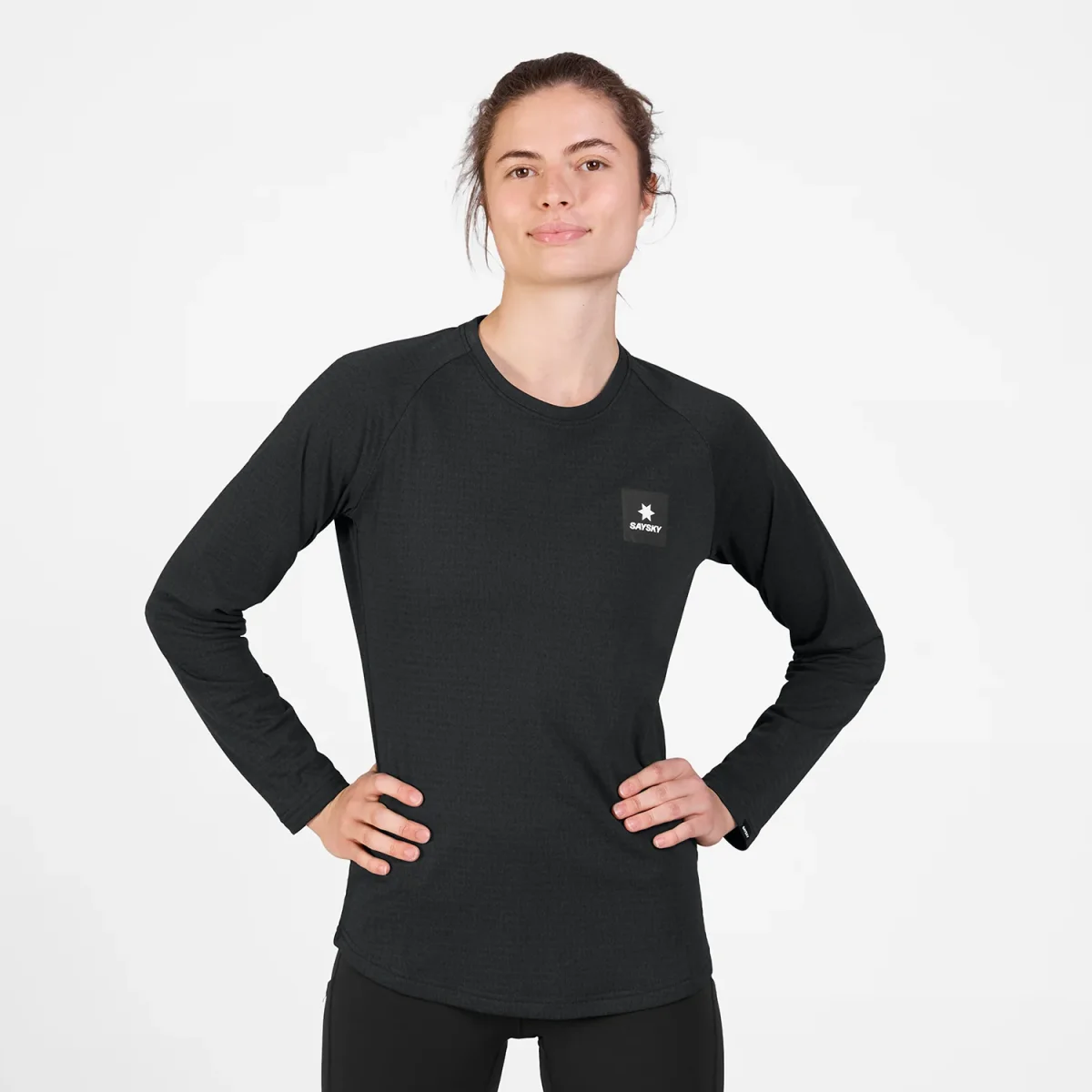 W BLAZE LONGSLEEVE FLEECE | BLACK