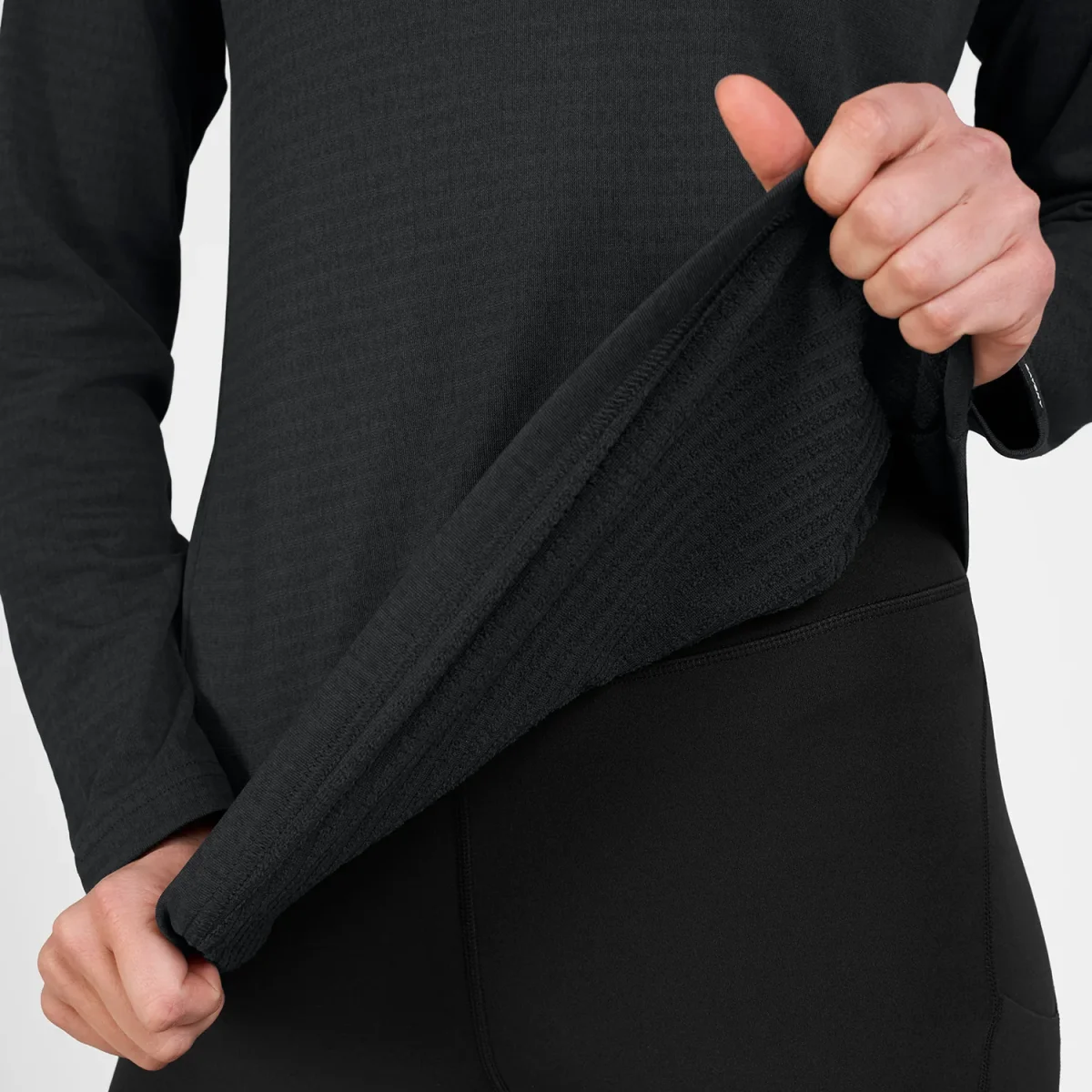 W BLAZE LONGSLEEVE FLEECE | BLACK - Image 3