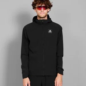 PACE FLEX HOODED JACKET | BLACK