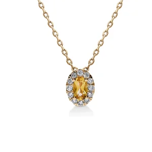Aura Smykke – Sitrin og Diamant