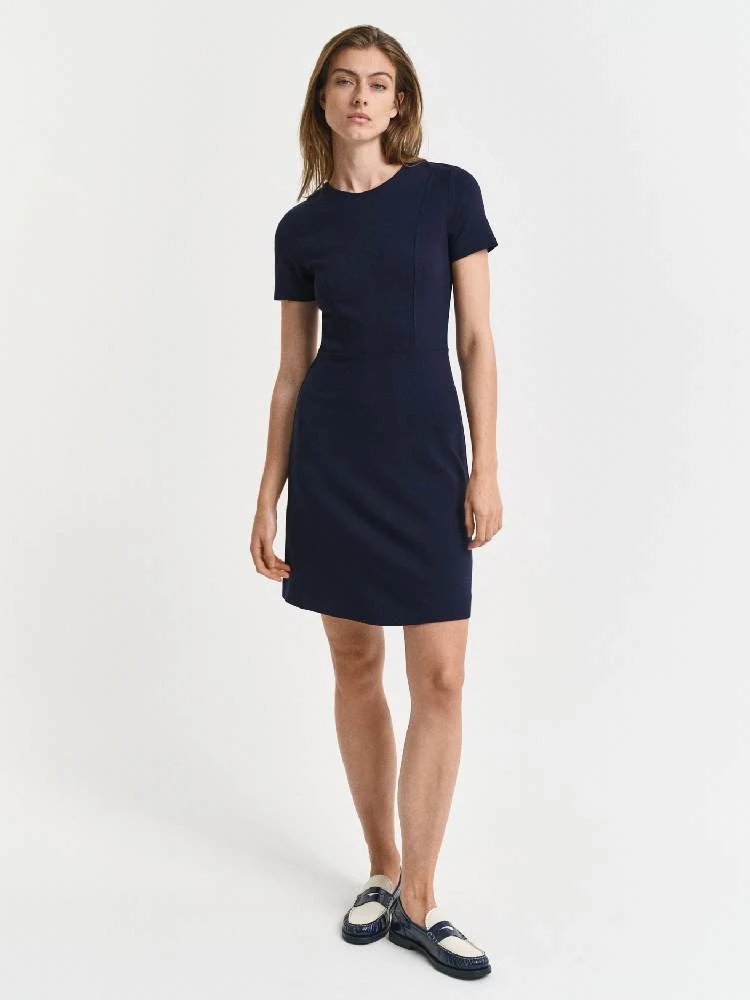 FIT AND FLARE SS JERSEY DRESS - Image 2