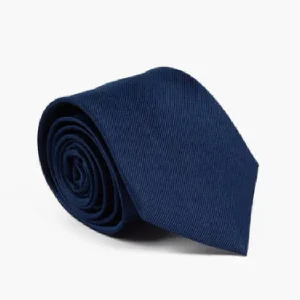100% silk tie 7,6 cm width Solid