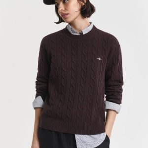 LAMBSWOOL CABLE C-NECK